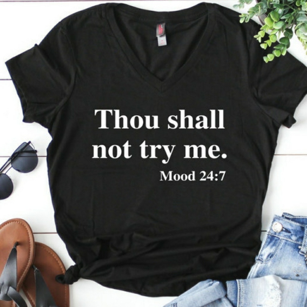 NWT Thou shall not try me tshirt Bundle 2 for $38.00❤️ - Picture 1 of 2